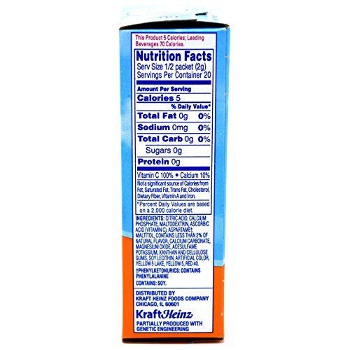 Crystal Light On The Go Classic Orange Drink Mix, 10-Packet Box