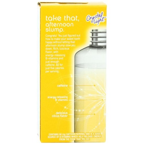 Crystal Light On The Go Energy Citrus, 10 Count Boxes Pack Of 12