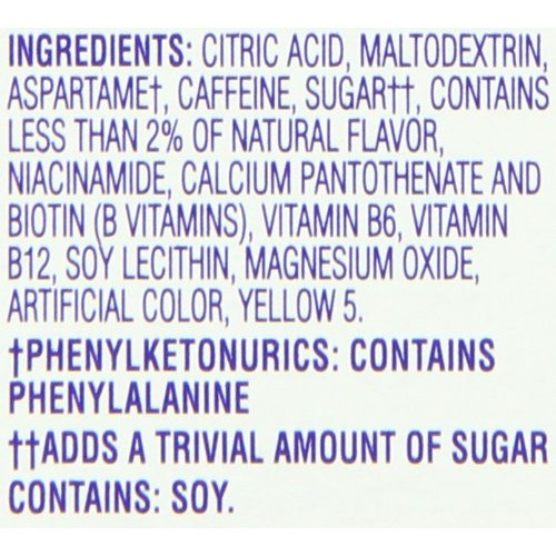 Crystal Light On The Go Energy Citrus, 10 Count Boxes Pack Of 12