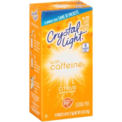 Crystal Light On The Go Energy Citrus, 10 Packets 2-Pack