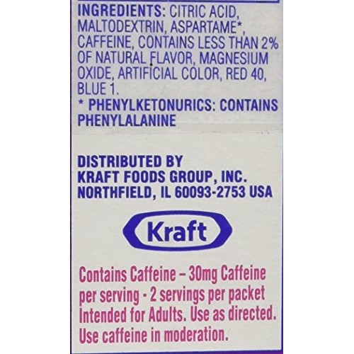 Crystal Light On The Go Grape With Caffeine Pack Of 6