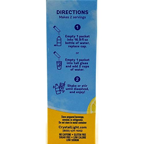 Crystal Light On The Go Natural Lemonade, 10 Count Packets Pack