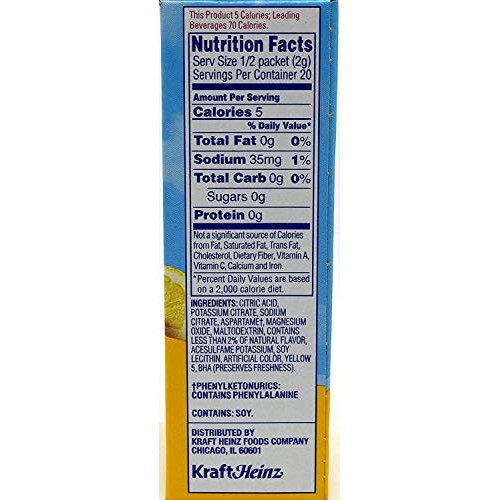 Crystal Light On The Go Natural Lemonade, 10 Count Packets Pack
