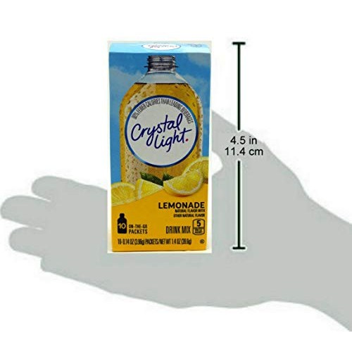 Crystal Light On The Go Natural Lemonade, 10 Count Packets Pack