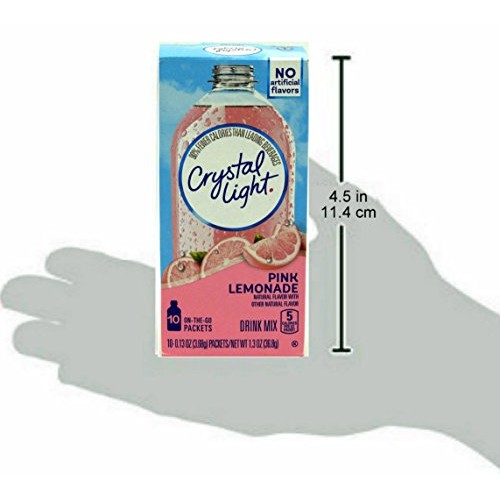 Crystal Light On The Go Pink Lemonade, 10-Packet Box Pack Of 9