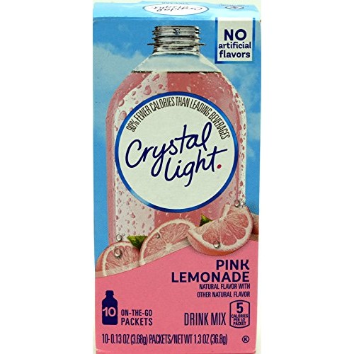 Crystal Light On The Go Pink Lemonade, 10-Packet Box Pack Of 9
