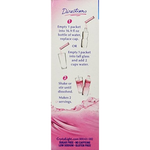 Crystal Light On The Go Pink Lemonade Drink Mix, 10 Ct, Pack Of 2