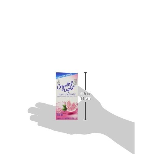 Crystal Light On The Go Pink Lemonade Drink Mix, 10 Ct, Pack Of 2