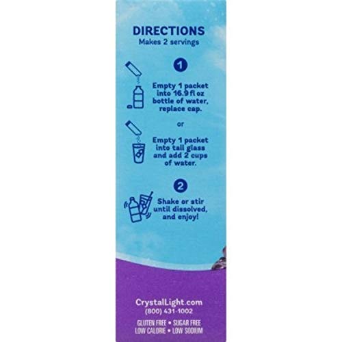 Crystal Light On-The-Go, Sugar-Free Grape Energy Drink Mix With