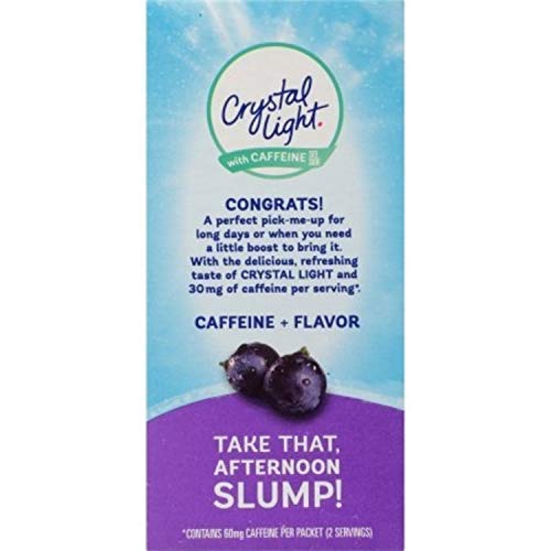 Crystal Light On-The-Go, Sugar-Free Grape Energy Drink Mix With