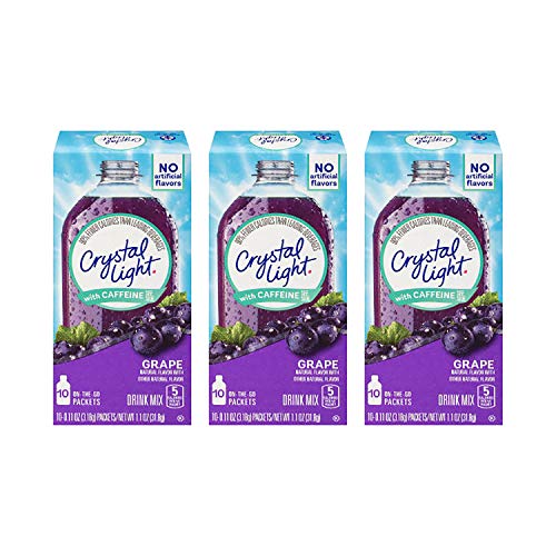 Crystal Light On-The-Go, Sugar-Free Grape Energy Drink Mix With