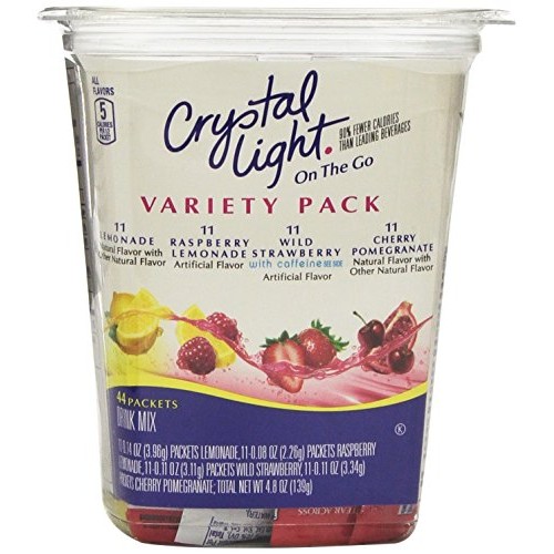 Crystal Light On The Go Variety Pack - 44Ct Plastic Tub Pack Of 2