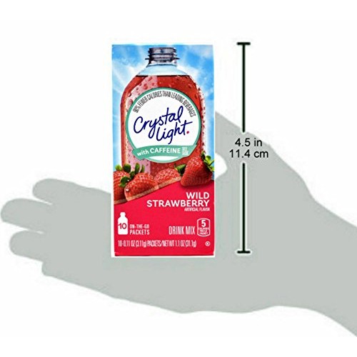 Crystal Light On The Go Wild Strawberry With Caffeine Drink Mix,
