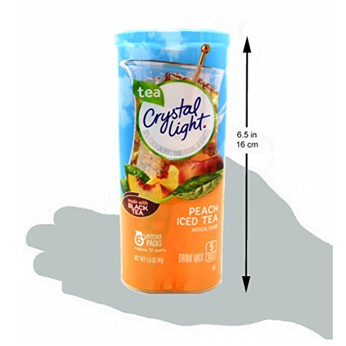 Crystal Light Peach Tea Drink Mix 12-Quart, 1.5-Ounce Packages