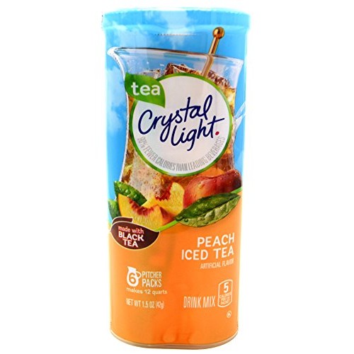 Crystal Light Peach Tea Drink Mix 12-Quart, 1.5-Ounce Packages