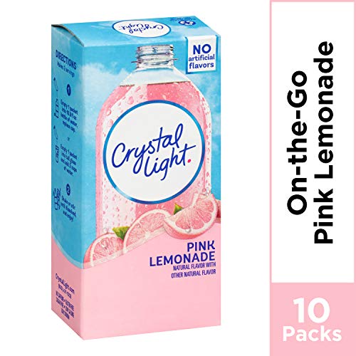 Crystal Light Pink Lemonade Drink Mix, 10 Count Of 0.13 Oz On T