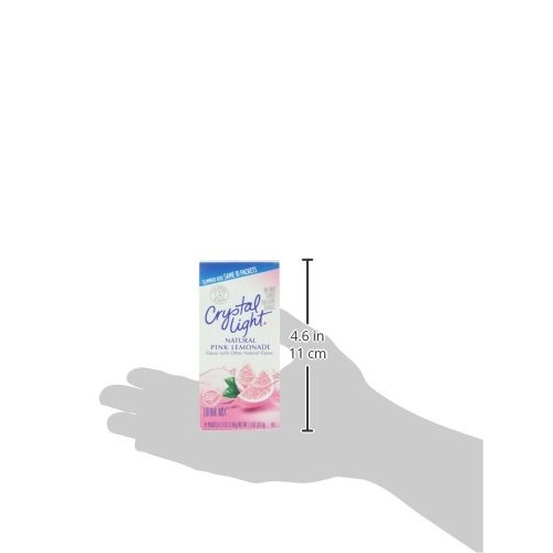 Crystal Light Pink Lemonade Drink Mix, 10 Count Of 0.13 Oz On T
