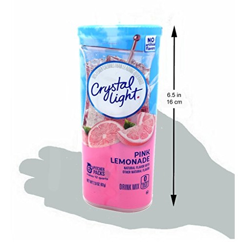 Crystal Light Pink Lemonade Drink Mix, 12-Quart 2.9-Ounce Canist