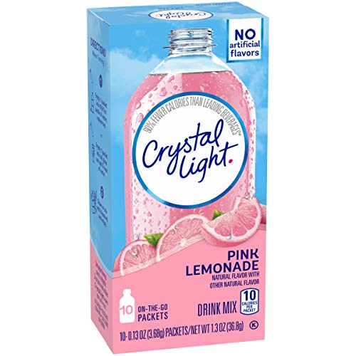 Crystal Light Pink Lemonade Drink Mix 120 On-The-Go Packets, 12
