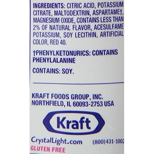 Crystal Light Pink Lemonade Drink Mix 36 Pitcher Packets, 6 Can