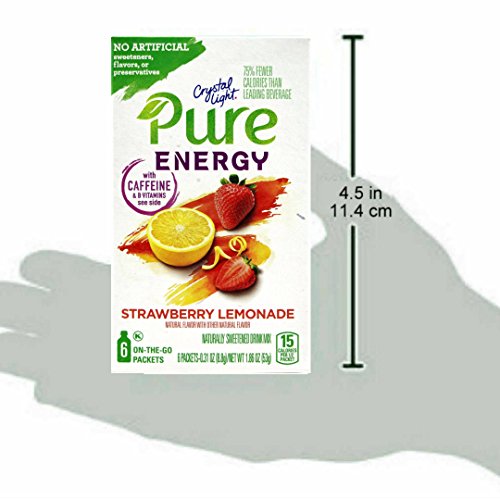 Crystal Light Pure Energy Strawberry Lemonade On The Go Drink Mi