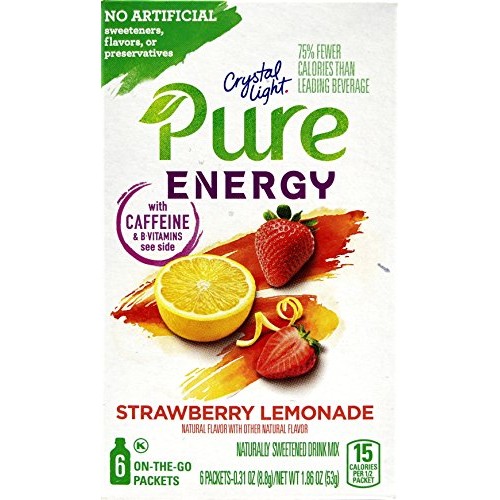 Crystal Light Pure Energy Strawberry Lemonade On The Go Drink Mi