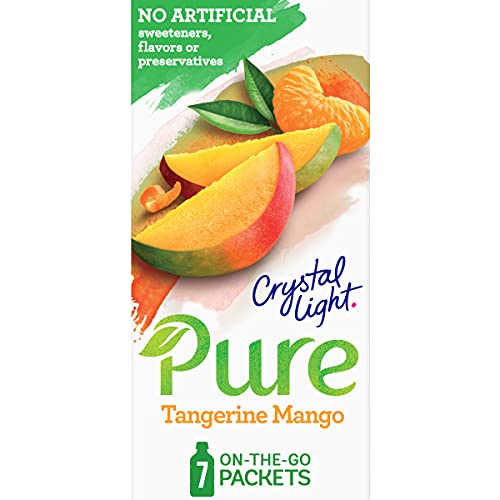 Crystal Light Pure Tangerine Mango Drink Mix 84 On-The-Go Packe