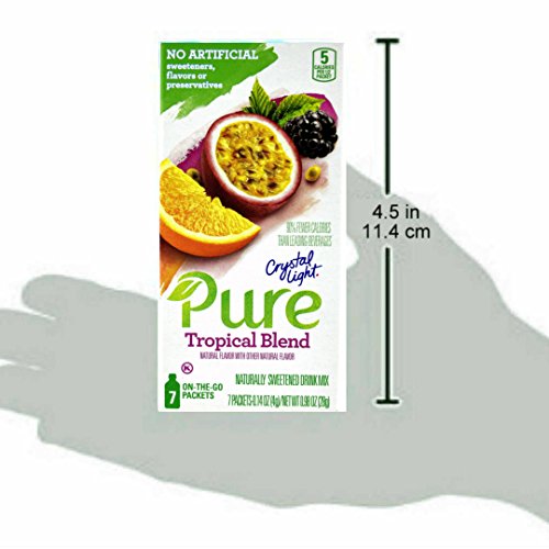 Crystal Light Pure Tropical Blend On The Go Drink Mix, 7-Packet