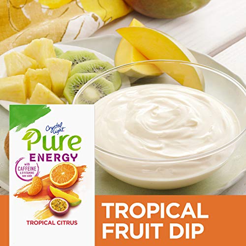 Crystal Light Pure Tropical Citrus Energy Drink Mix With Caffein
