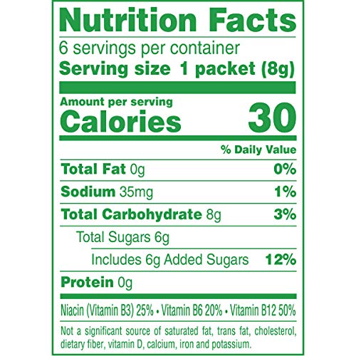 Crystal Light Pure Tropical Citrus Energy Drink Mix With Caffein