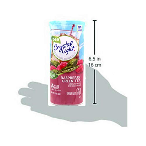 Crystal Light Raspberry Green Tea Drink Mix, 10-Quart Canister