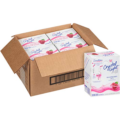 Crystal Light Raspberry Ice Drink Mix 30 On The Go Packets