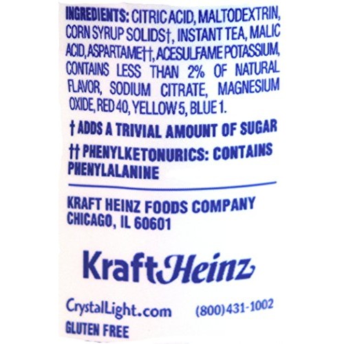 Crystal Light Raspberry Iced Tea, 12-Quart 1.6-Ounce Canister P