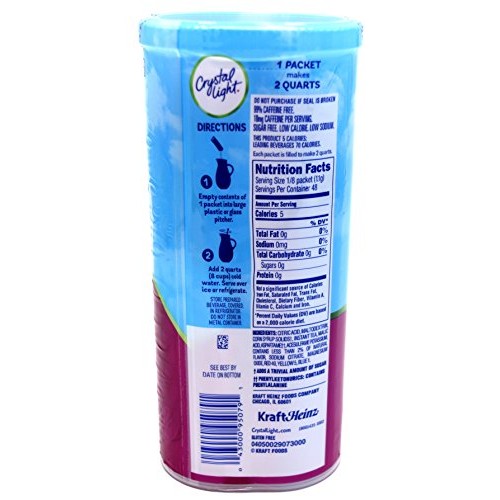 Crystal Light Raspberry Iced Tea Drink Mix, 12-Quart 1.6-Ounce C