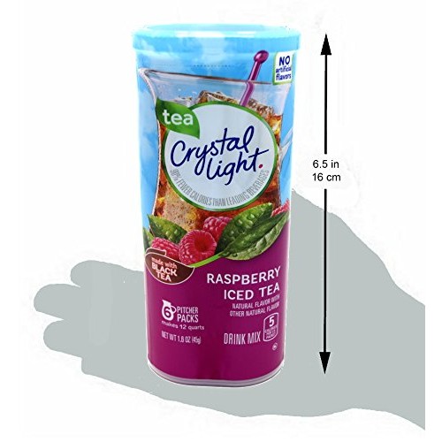 Crystal Light Raspberry Iced Tea Drink Mix, 12-Quart 1.6-Ounce C