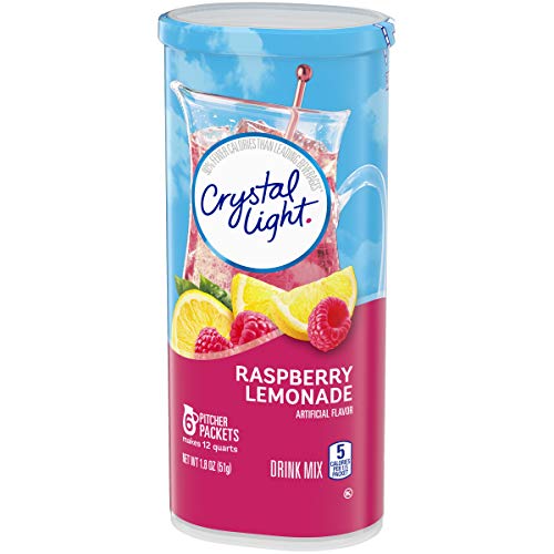 Crystal Light Raspberry Lemonade Drink Mix 16 Pitcher Packets,