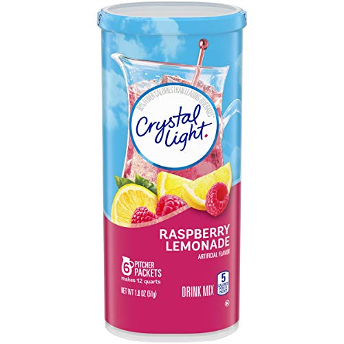 Crystal Light Raspberry Lemonade Drink Mix 16 Pitcher Packets,