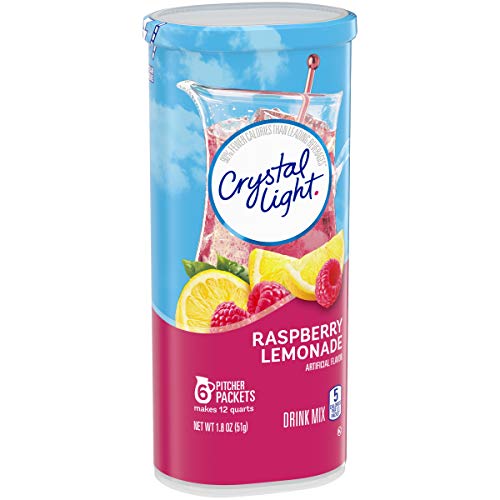 Crystal Light Raspberry Lemonade Drink Mix 72 Pitcher Packets,