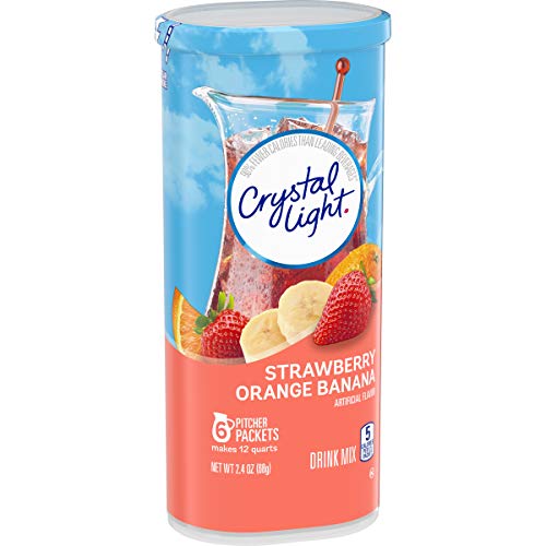 Crystal Light Strawberry Orange Banana Drink Mix 24 Pitcher Pac