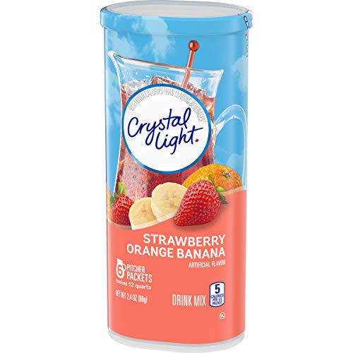 Crystal Light Strawberry Orange Banana Drink Mix 24 Pitcher Pac