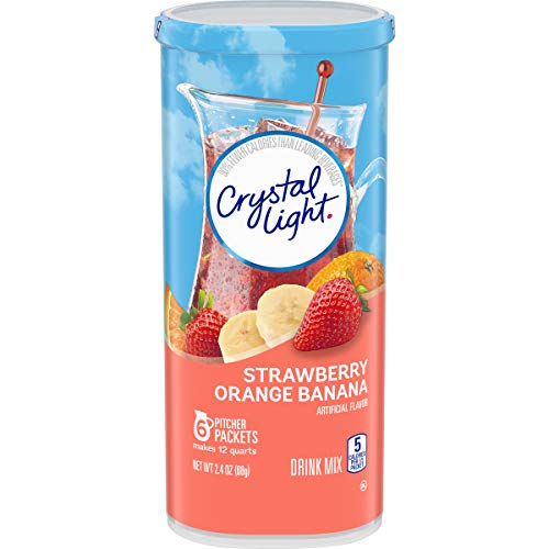 Crystal Light Strawberry Orange Banana Drink Mix 24 Pitcher Pac