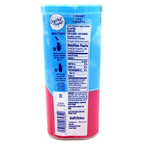 Crystal Light Strawberry Watermelon Drink Mix, 12-Quart Canister