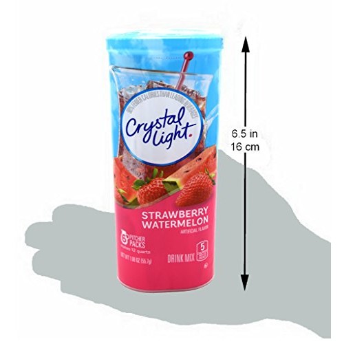 Crystal Light Strawberry Watermelon Drink Mix, 12-Quart Canister