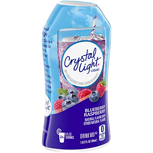 Crystal Light Liquid Blueberry Raspberry Drink Mix 1.62 Oz Bottle