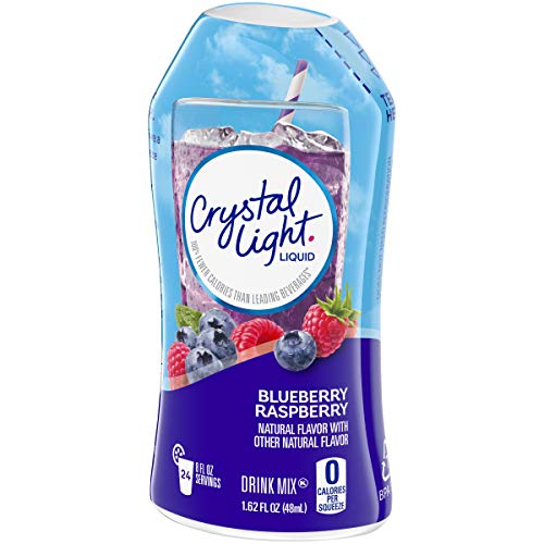 Crystal Light Liquid Blueberry Raspberry Drink Mix 1.62 Oz Bottle