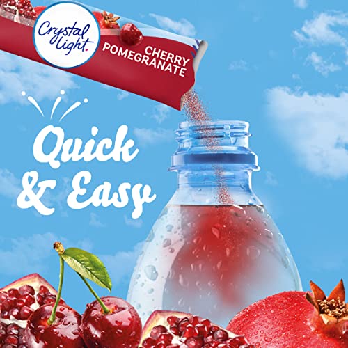 Crystal Light Sugar-Free Cherry Pomegranate Drink Mix, Pack of 10