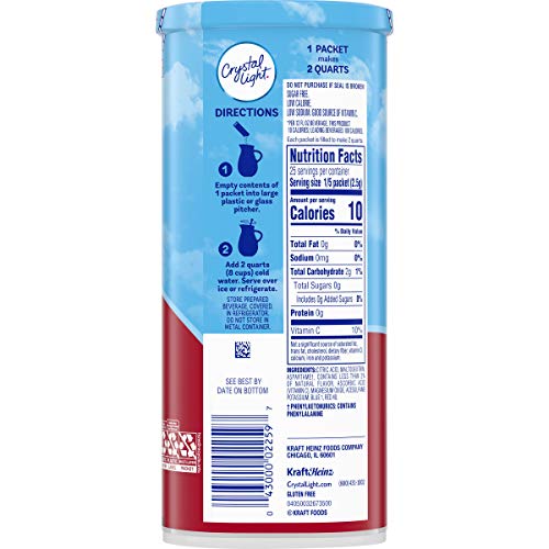 Crystal Light Cherry Pomegranate Drink Mix 60 Pitcher Packets,