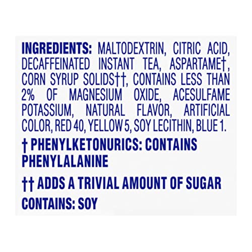 Crystal Light Sugar-Free Decaffeinated Lemon Iced Tea Naturally ...