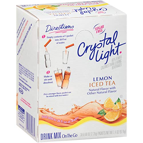 Crystal Light Sugar-Free Iced Tea Drink Mix 120 On-The-Go Packe