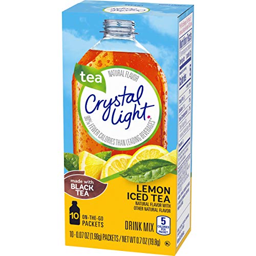 Crystal Light Lemon Iced Tea Drink Mix 10 On-The-Go Packets